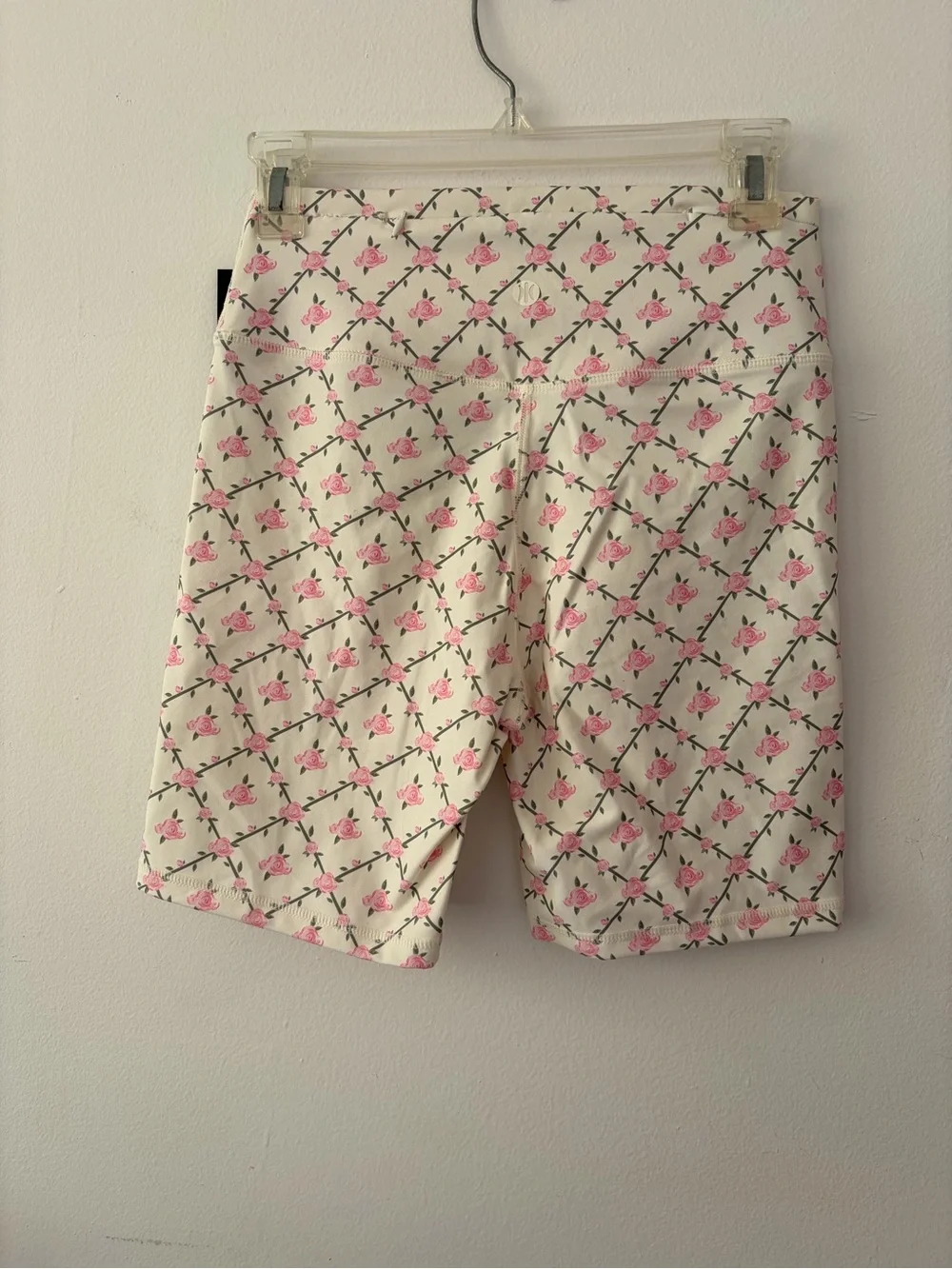NWT Astoria Activewear Floral Rose Trellis High Waist Bike Shorts XL